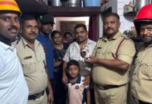 ಬೆಕ್ಕಿನ ಮರಿ ರಕ್ಷಣೆ: ಅಗ್ನಿಶಾಮಕ ಸಿಬ್ಬಂದಿಯ ಸಾಹಸ ಇಸಾಳಿ ಪೈಪಿನಲ್ಲಿ ಸಿಲುಕಿದ್ದ ಮರಿ ಜೀವಂತ ರಕ್ಷಣೆ